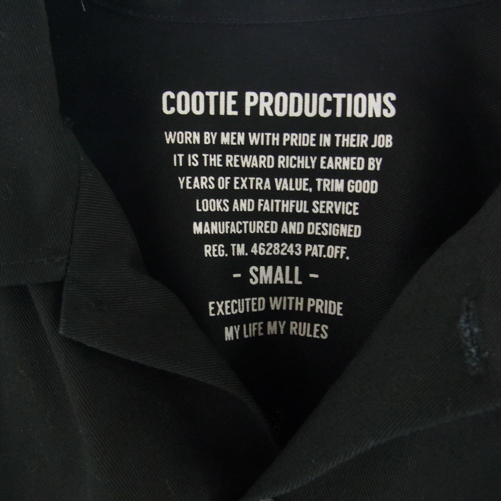 COOTIE クーティー 20AW CTE-20A204D × Dickies ディッキーズ コットン ポリエステル CPO シャツ ジャケット ブラック系 S【中古】