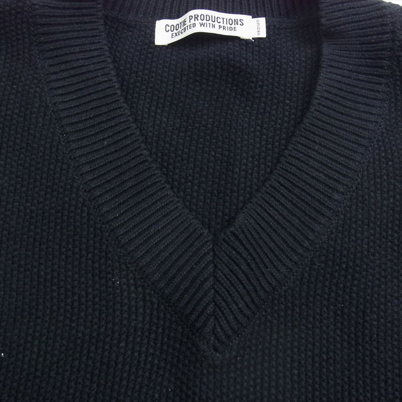 COOTIE クーティー CTE-20S304 Seed Stitch Knit Vest ニット ベスト ブラック系 M【中古】