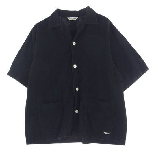 COOTIE クーティー CTE-22S407 Pile Open Collar S/S Shirt 今治 パイル オープンカラー 半袖 シャツ ブラック系 S【中古】