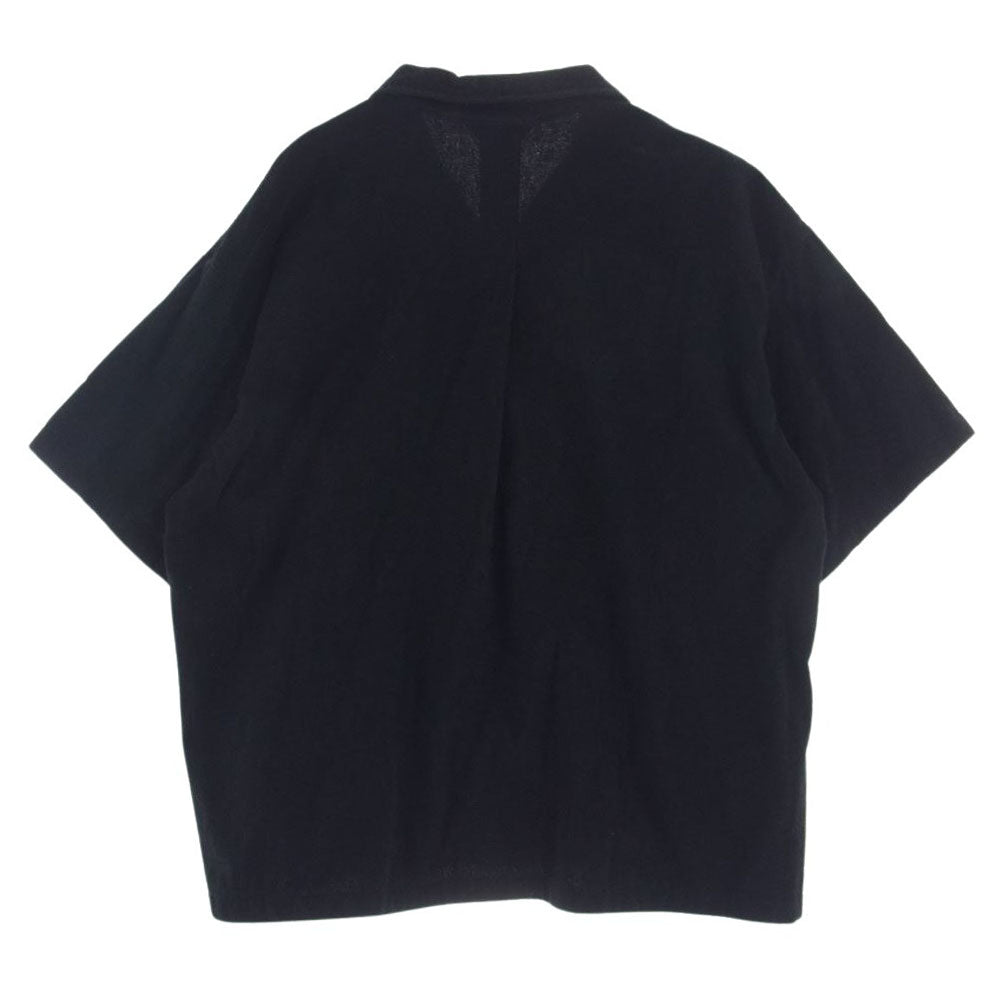 COOTIE クーティー CTE-22S407 Pile Open Collar S/S Shirt 今治 パイル オープンカラー 半袖 シャツ ブラック系 S【中古】