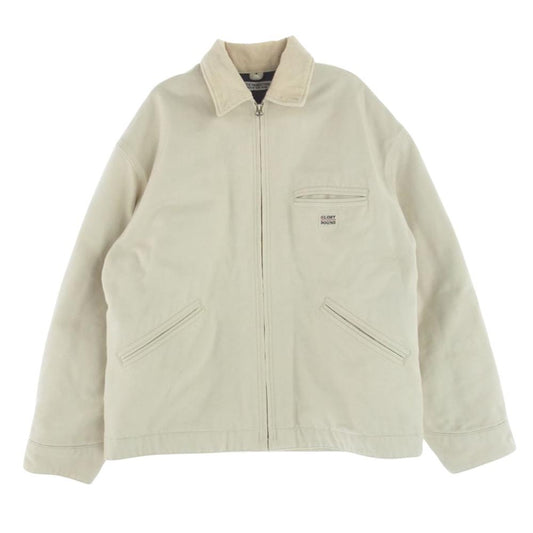 COOTIE クーティー CTE-20A208 Loose OX Work Jacket 裏地キルティング コットン ジップアップ ワーク ジャケット オフホワイト系 M【中古】