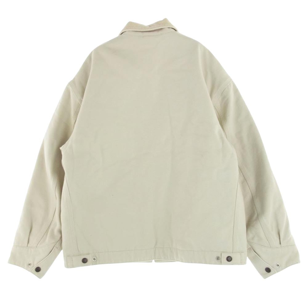 COOTIE クーティー CTE-20A208 Loose OX Work Jacket 裏地キルティング コットン ジップアップ ワーク ジャケット オフホワイト系 M【中古】