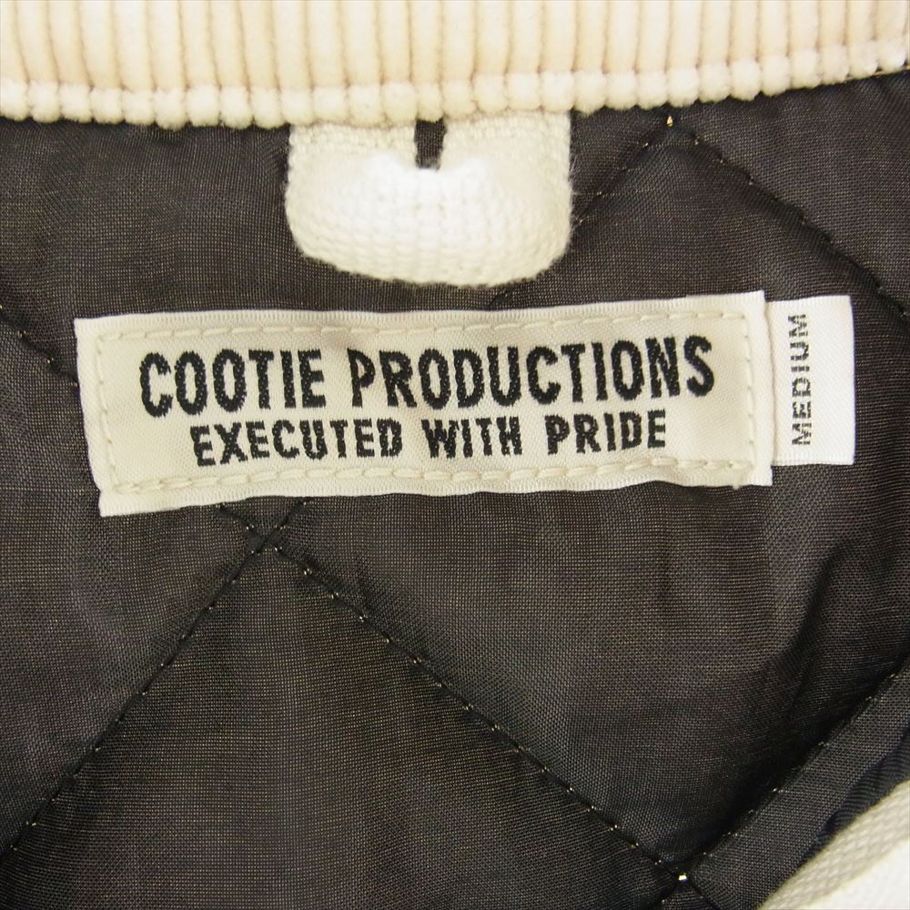 COOTIE クーティー CTE-20A208 Loose OX Work Jacket 裏地キルティング コットン ジップアップ ワーク ジャケット オフホワイト系 M【中古】