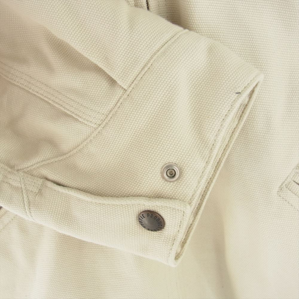 COOTIE クーティー CTE-20A208 Loose OX Work Jacket 裏地キルティング コットン ジップアップ ワーク ジャケット オフホワイト系 M【中古】