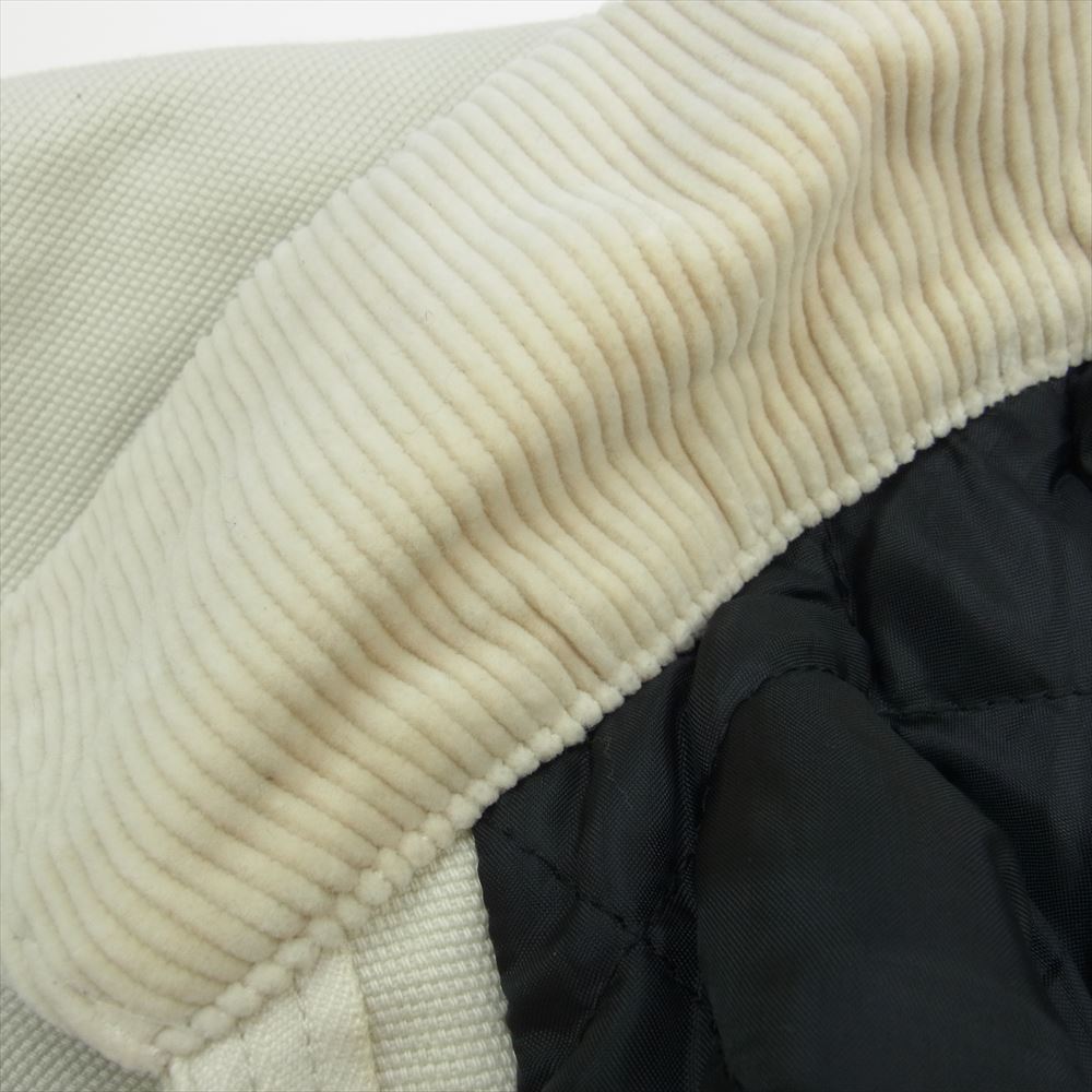 COOTIE クーティー CTE-20A208 Loose OX Work Jacket 裏地キルティング コットン ジップアップ ワーク ジャケット オフホワイト系 M【中古】