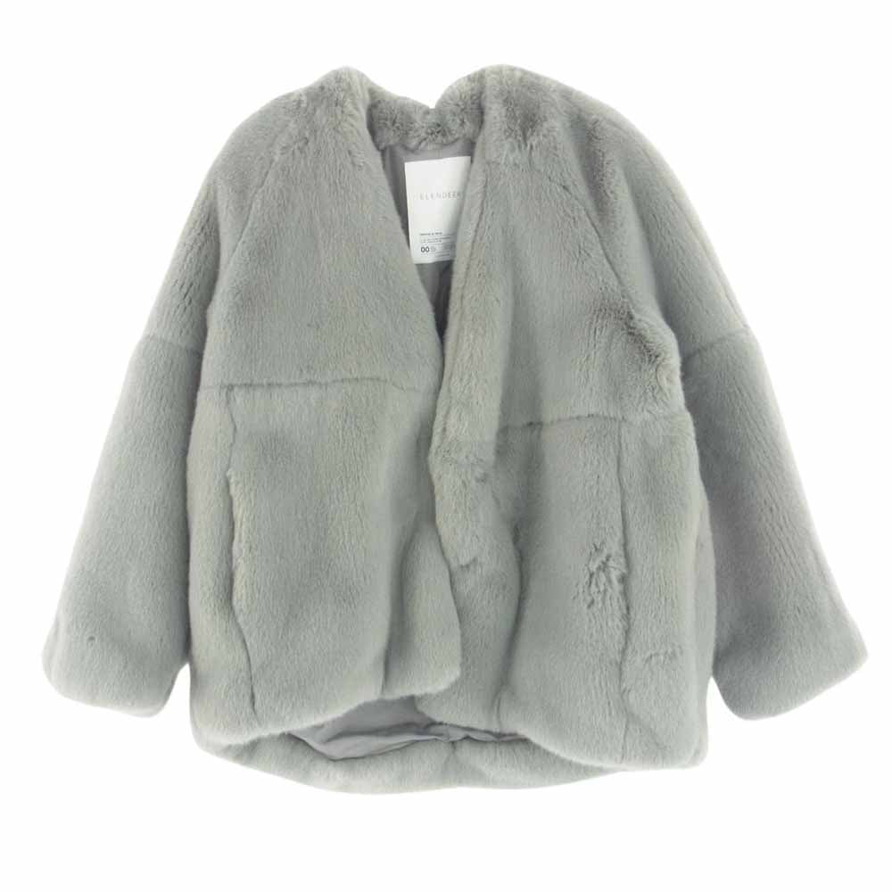 エレンディーク 511750001001-01 エコファー ノーカラー コート ジャケット グレー系 02【中古】