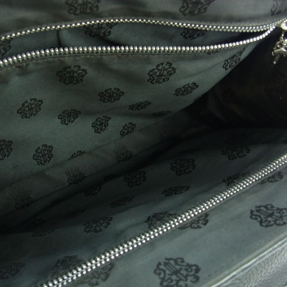 CHROME HEARTS クロムハーツ（原本無） BRIEFCASE ブリーフケース ガンスリンガー ストラップ レザー ブリーフバッグ ビジネスバッグ ブラック系【中古】