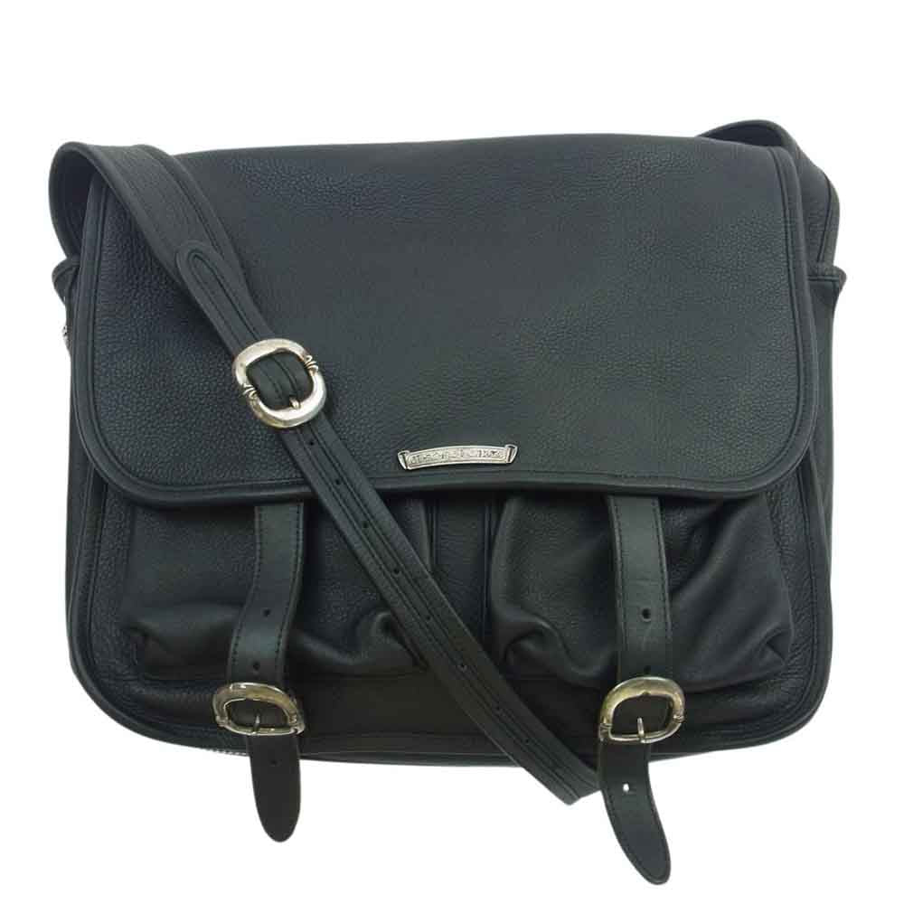 CHROME HEARTS クロムハーツ（原本無） SHOULDER BAG LARGE ガンスリンガー ストラップ レザー ショルダーバッグ ブラック系【中古】