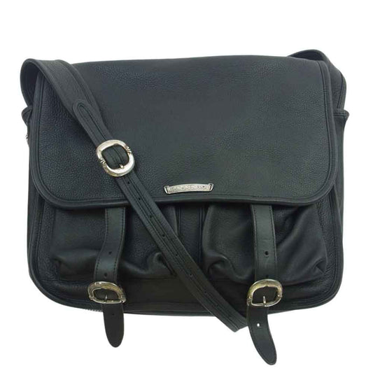 CHROME HEARTS クロムハーツ（原本無） SHOULDER BAG LARGE ガンスリンガー ストラップ レザー ショルダーバッグ ブラック系【中古】