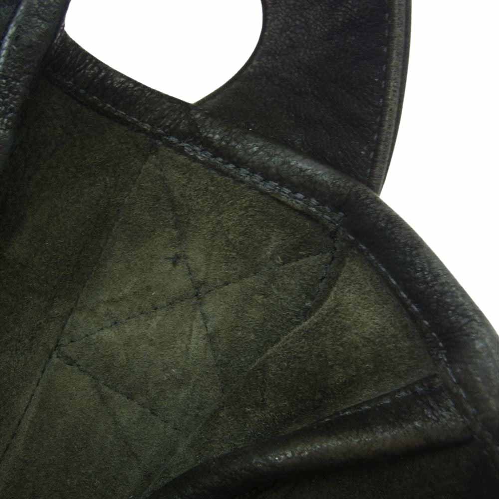 CHROME HEARTS クロムハーツ（原本無） BAG MAIL CEME CROSS セメタリークロスパッチ レザー ショルダーバッグ メールバッグ ブラック系【中古】