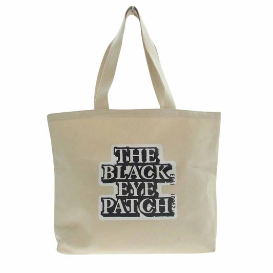 ブラックアイパッチ OG LABEL TOTE BAG キャンバス トートバッグ オフホワイト系【中古】