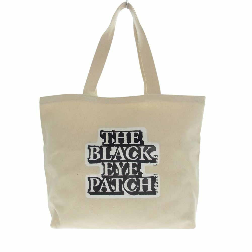 ブラックアイパッチ OG LABEL TOTE BAG キャンバス トートバッグ オフホワイト系【中古】