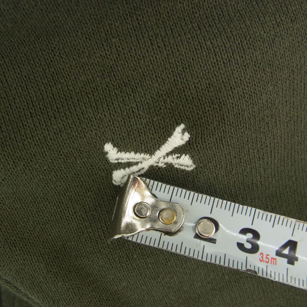 WTAPS ダブルタップス 23SS 222ATDT-CSM26 ACNE HOODY CTPL TEXTILE クロスボーン 刺繍 プルオーバー パーカー Olive Drab X 03【中古】
