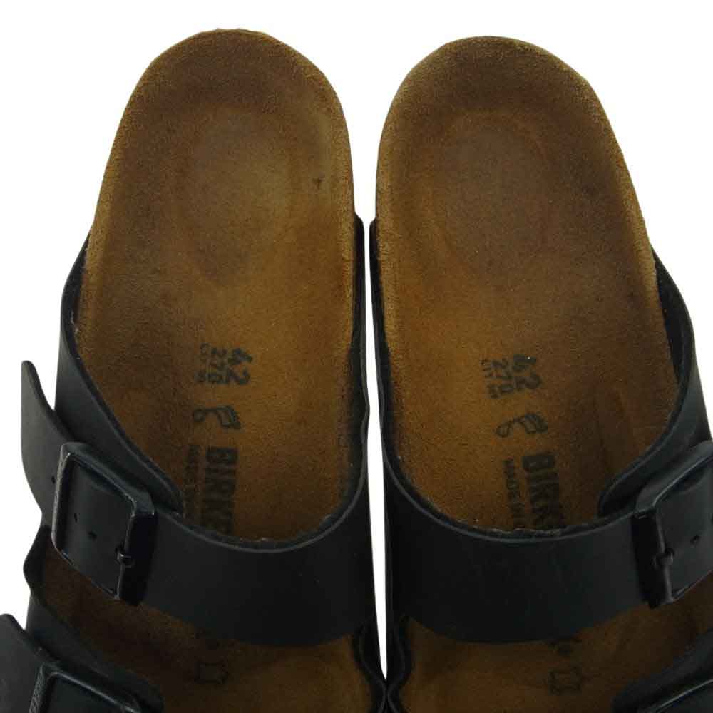 BIRKENSTOCK ビルケンシュトック Arizona アリゾナ バックル サンダル ブラック系 42【中古】