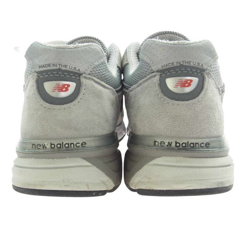 NEW BALANCE ニューバランス U990GR4  v4 GR4 ローカット スニーカー グレー系  28cm【中古】