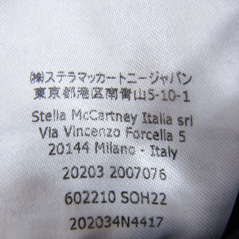 Stella McCartney ステラマッカートニー イタリア製 総柄 ストーンウォッシュ加工 ストレート デニム パンツ ブラック系 25【中古】