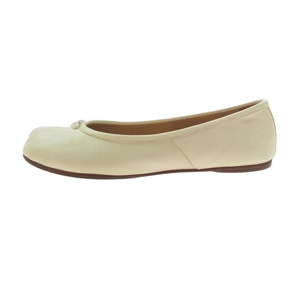 MAISON MARGIELA メゾンマルジェラ S58WZ042 Tabi ballet 足袋 タビ フラット パンプス シューズ アイボリー系 36【中古】