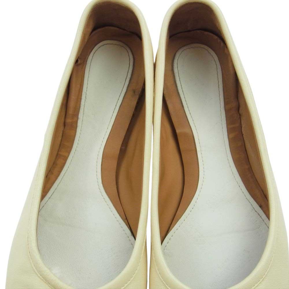 MAISON MARGIELA メゾンマルジェラ S58WZ042 Tabi ballet 足袋 タビ フラット パンプス シューズ アイボリー系 36【中古】