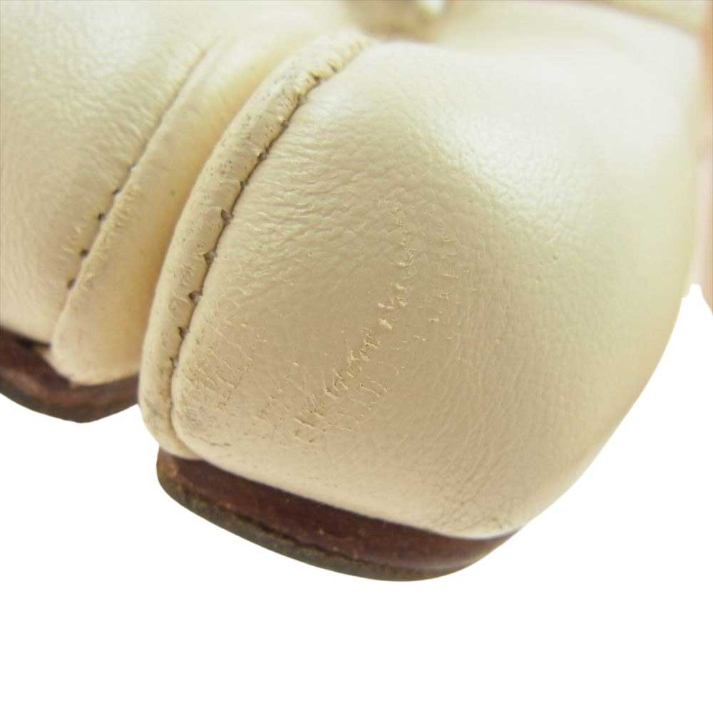 MAISON MARGIELA メゾンマルジェラ S58WZ042 Tabi ballet 足袋 タビ フラット パンプス シューズ アイボリー系 36【中古】