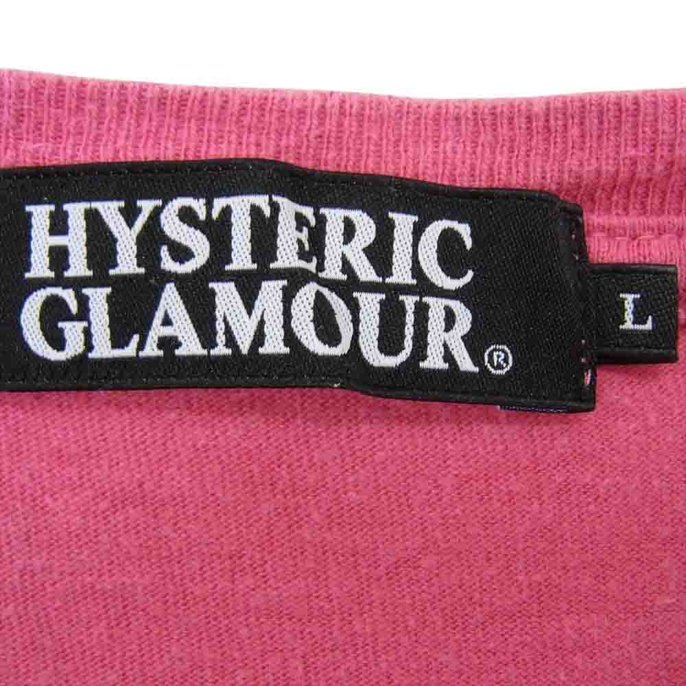 HYSTERIC GLAMOUR ヒステリックグラマー 0223CT04 ガール プリント 半袖 Tシャツ ピンク系 L【中古】