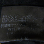 HYSTERIC GLAMOUR ヒステリックグラマー 4CT-5912 ラメ加工 ガール プリント ロゴ 半袖 Tシャツ ブラック系 M【中古】