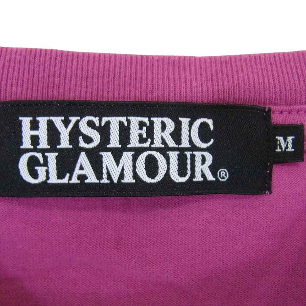 HYSTERIC GLAMOUR ヒステリックグラマー 0213CT22 ガール プリント ロゴ 半袖 Tシャツ ピンク系 M【中古】