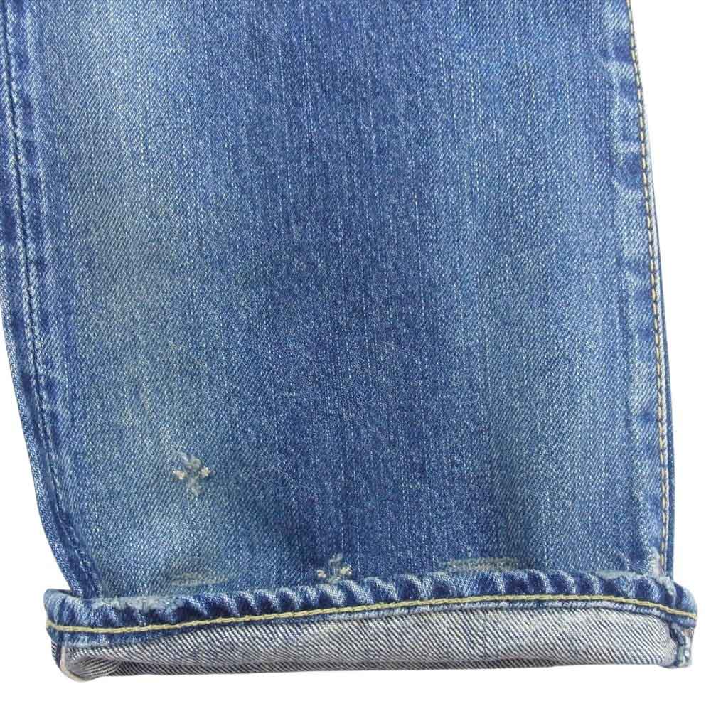 HYSTERIC GLAMOUR ヒステリックグラマー 0203AP11 ダメージ リペア 加工 スタッズ デニム パンツ インディゴブルー系 34【中古】