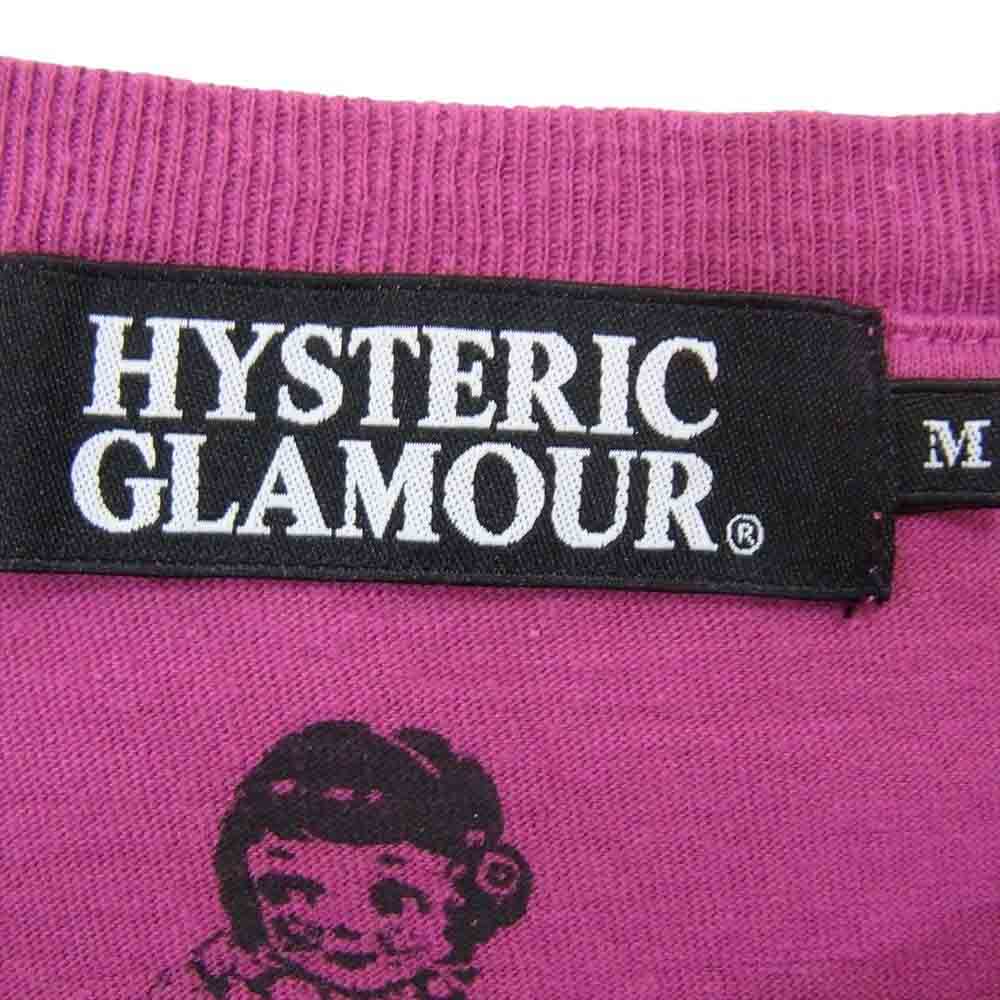 HYSTERIC GLAMOUR ヒステリックグラマー 0203CT20 COURTNEY LOVE コートニーラブ フォト プリント 半袖 Tシャツ ピンク系 M【中古】