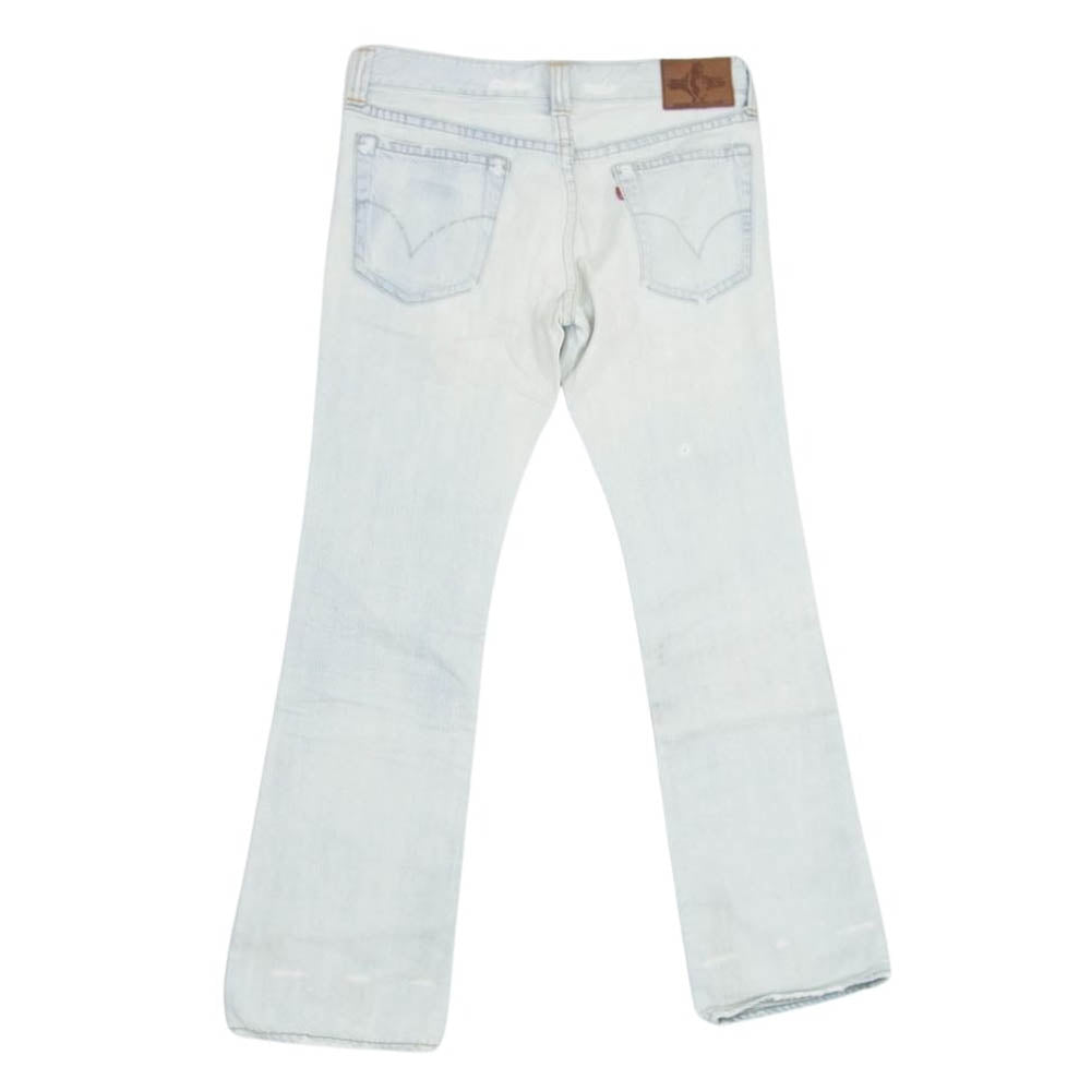 HYSTERIC GLAMOUR ヒステリックグラマー 4AP-1883 ウォッシュ ダメージ 加工 デニム パンツ インディゴブルー系 34【中古】