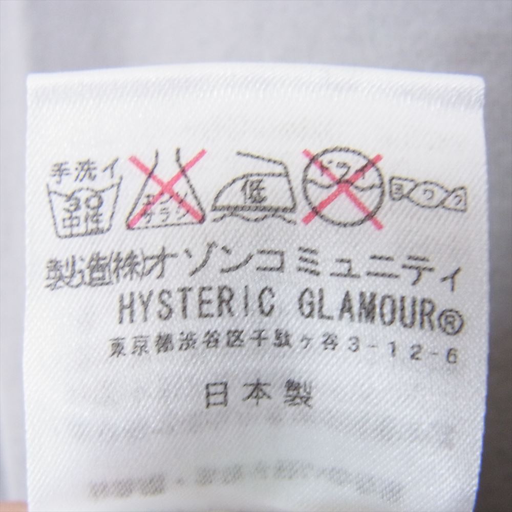 HYSTERIC GLAMOUR ヒステリックグラマー 0694CT03 HYSTERIC GLAMOUR ヒステリックグラマー ガール プリント 半袖 Tシャツ グレー系 M【新古品】【未使用】【中古】