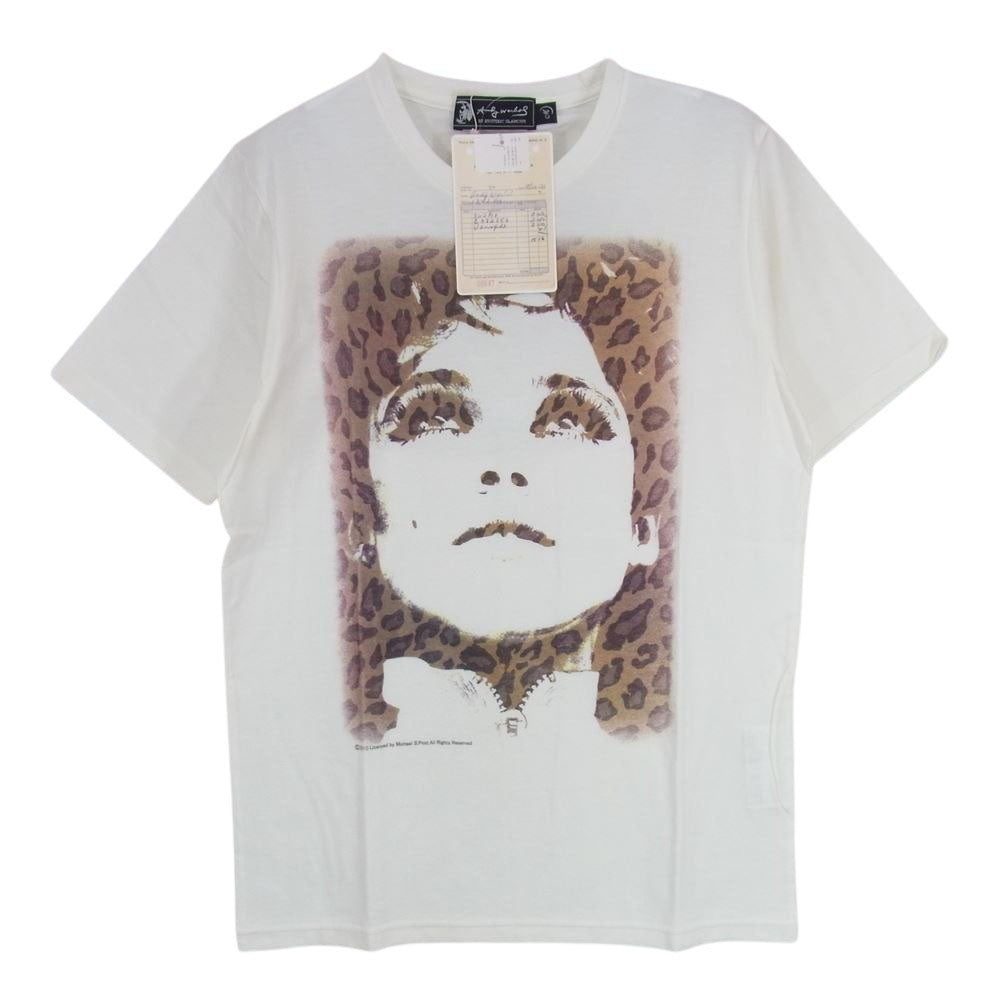 HYSTERIC GLAMOUR ヒステリックグラマー 0401CT01 Andy Warhol アンディウォーホル プリント 半袖 Tシャツ  ホワイト系 M【新古品】【未使用】【中古】