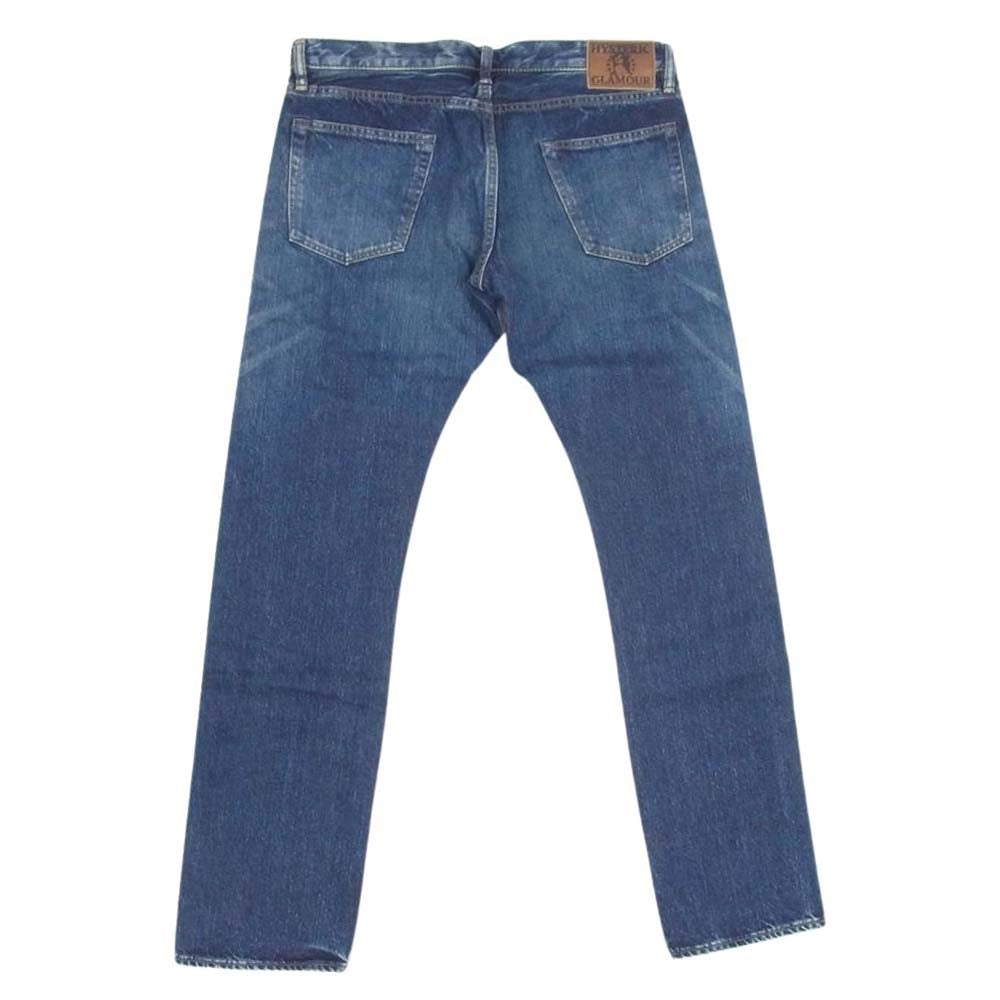 HYSTERIC GLAMOUR ヒステリックグラマー 0203AP06 ウォッシュ加工 スタッズ デニム パンツ インディゴブルー系 34【中古】