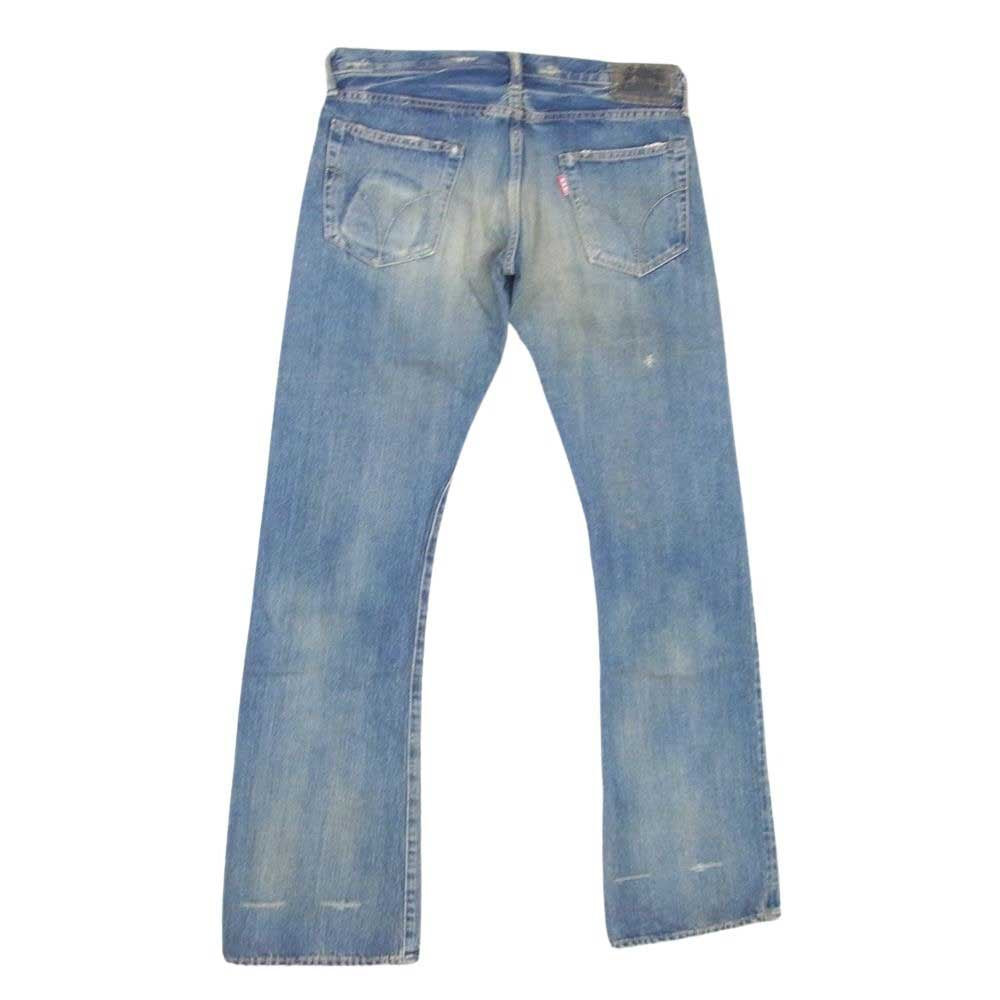 HYSTERIC GLAMOUR ヒステリックグラマー 5AP-0853 THE HYSTERIC XXX Destroy All Monsters デストロイオールモンスターズ プリント ダメージ 加工 デニム パンツ インディゴブルー系 32【中古】