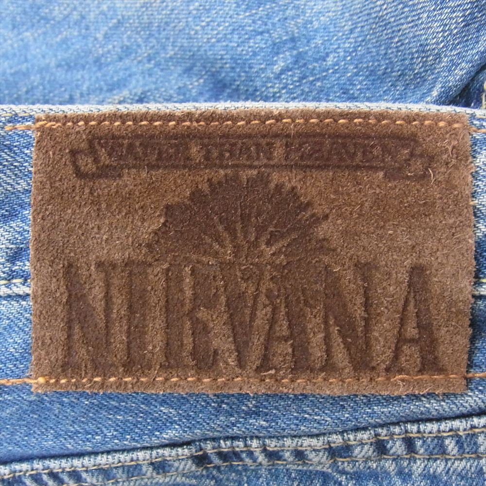 HYSTERIC GLAMOUR ヒステリックグラマー 0202AP04 Kurt Cobain カート コバーン NIRVANA ニルヴァーナ スタッズ デニム パンツ インディゴブルー系 34【中古】