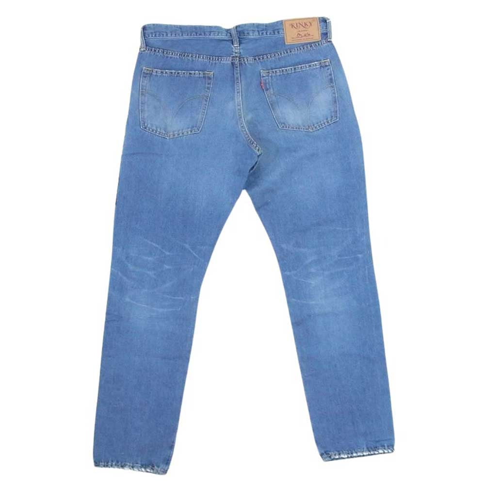 HYSTERIC GLAMOUR ヒステリックグラマー 02211AP11 KINKY キンキー HYS SPECIAL リメイク テーパード スリム デニム パンツ インディゴブルー系 34【中古】