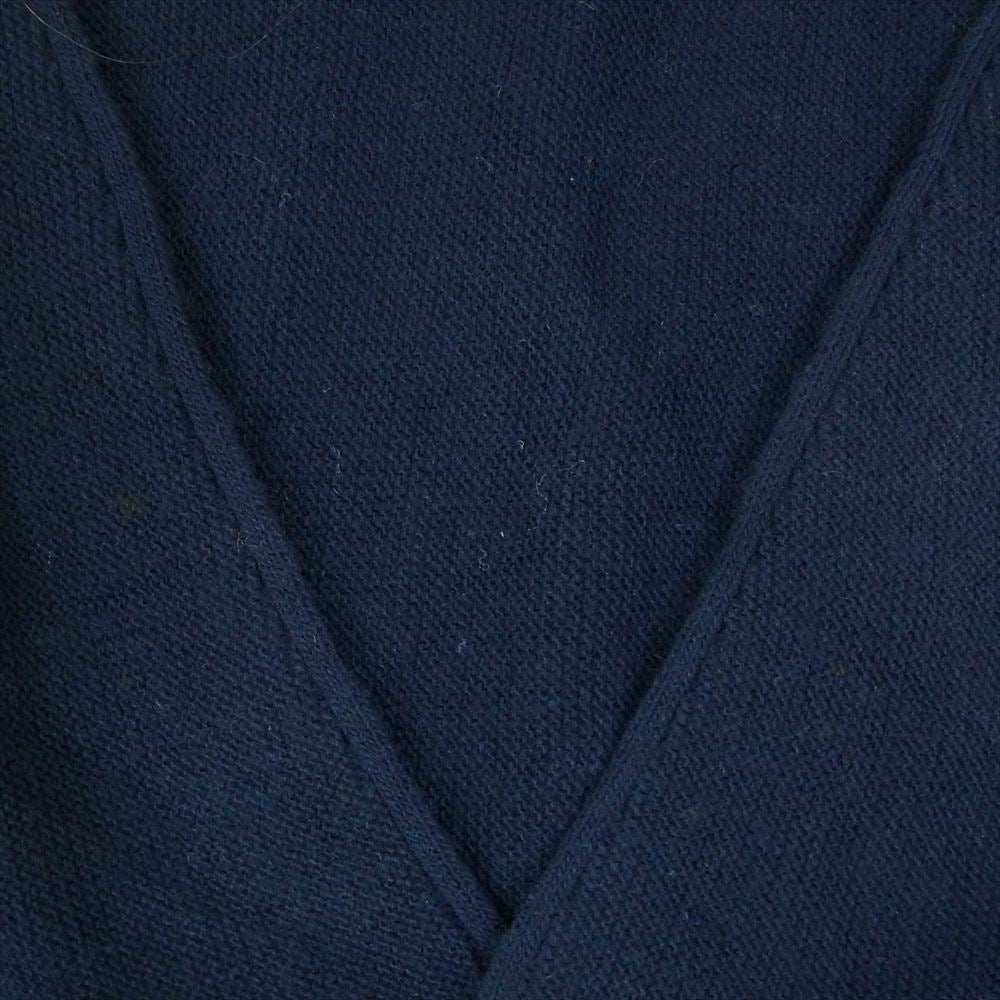 アイゾッド 90年代 USA製 カーディガン Vネック ネイビー系 M【中古】