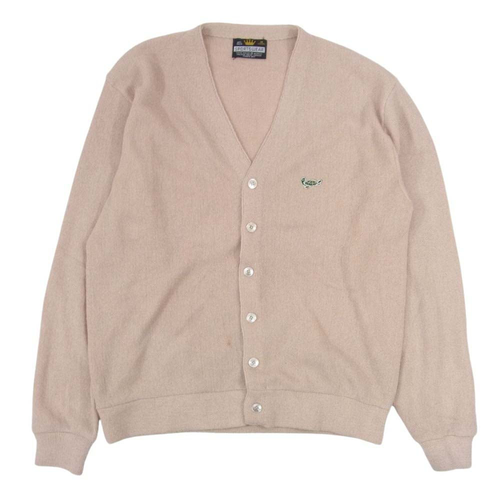 スポーツウェア アクリル ニット カーディガン ベージュ系 M【中古】