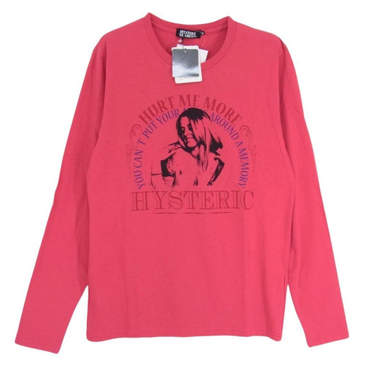 HYSTERIC GLAMOUR ヒステリックグラマー 4CL-5352 ガール プリント 長袖 Tシャツ ピンク系 M【中古】