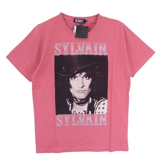 HYSTERIC GLAMOUR ヒステリックグラマー 4CT-5292 SYLVAIN ラメ加工 フォト プリント 半袖 Tシャツ ピンク系 M【新古品】【未使用】【中古】