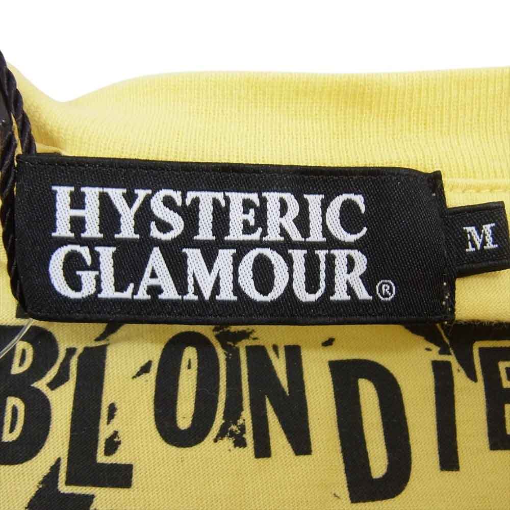 HYSTERIC GLAMOUR ヒステリックグラマー 0202CT06 Call Me プリント 半袖 Tシャツ イエロー系 M【新古品】【未使用】【中古】