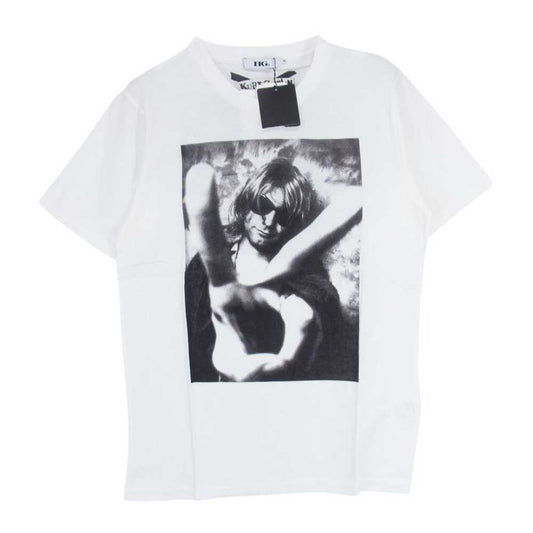 HYSTERIC GLAMOUR ヒステリックグラマー 4CT-4642 KURT COBAIN カートコバーン フォト プリント 半袖 Tシャツ ホワイト系 M【新古品】【未使用】【中古】