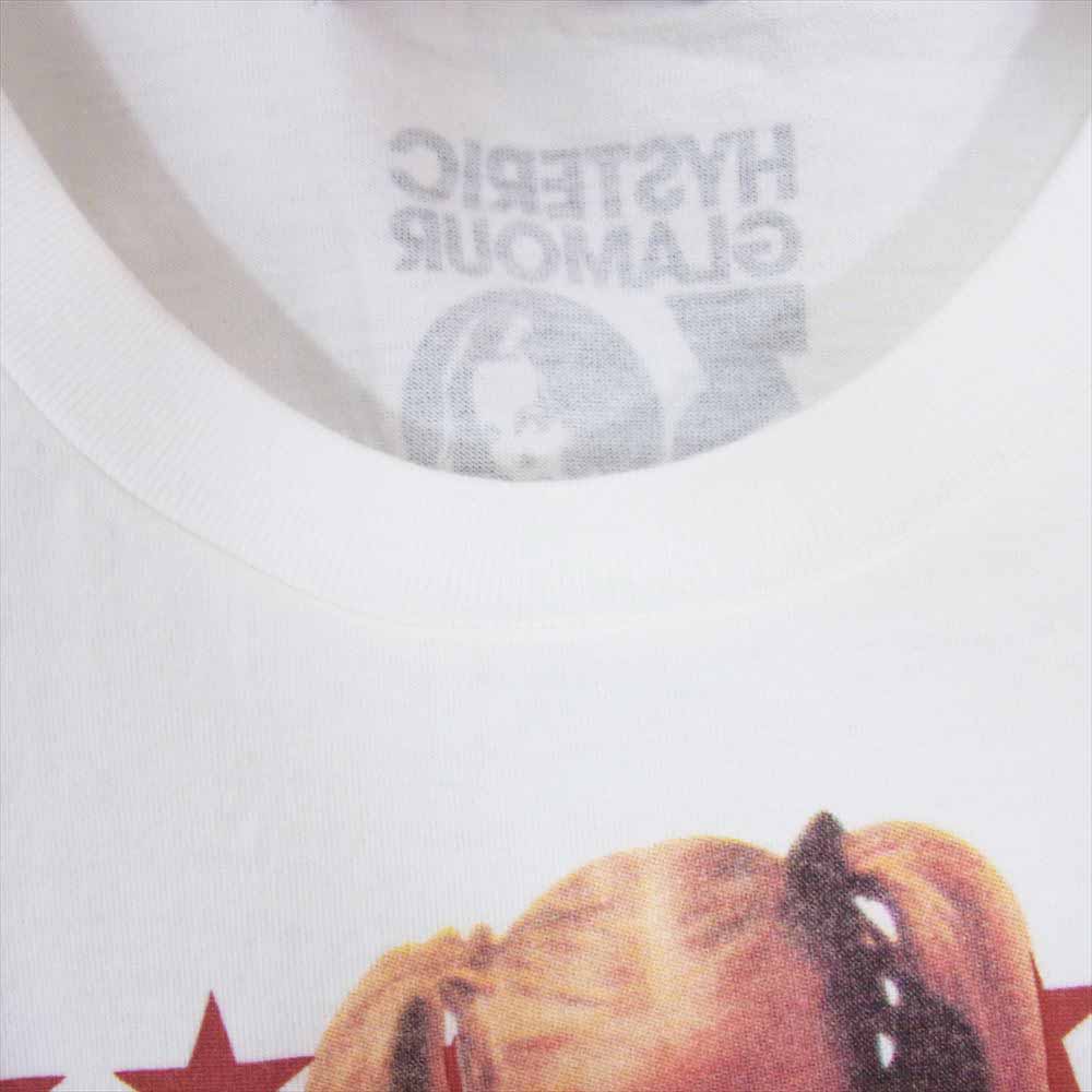 HYSTERIC GLAMOUR ヒステリックグラマー 0243CT20 30周年 ANY WOMAN TEE プリント 半袖 Tシャツ トートバッグ付き ホワイト系 L【新古品】【未使用】【中古】