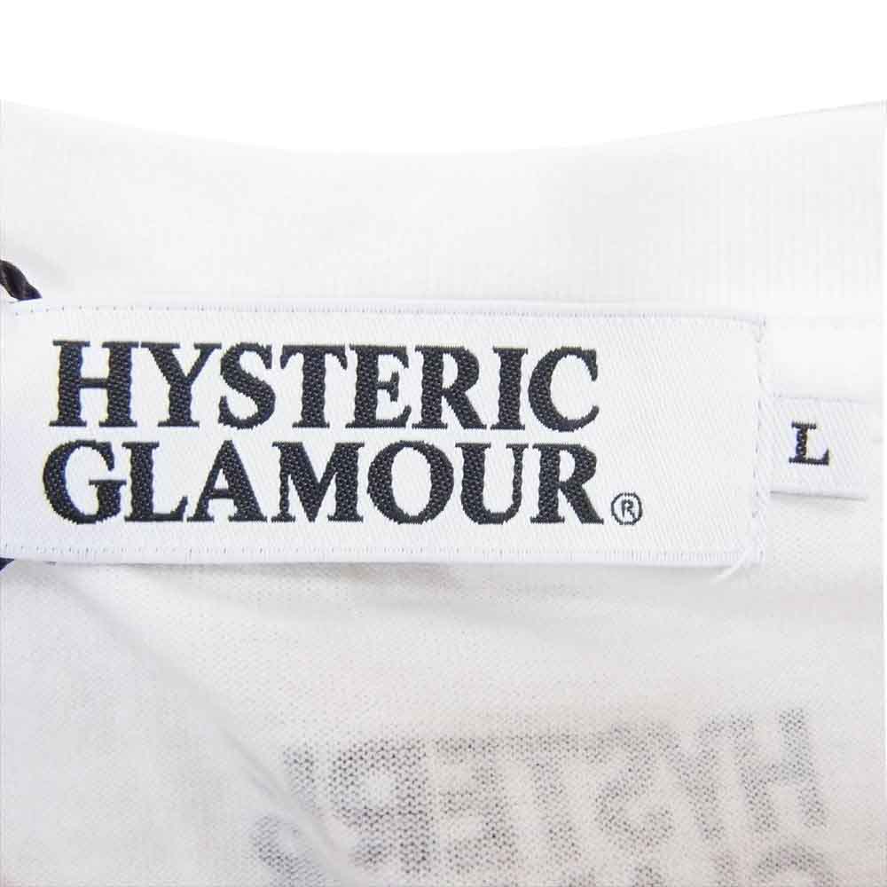 HYSTERIC GLAMOUR ヒステリックグラマー 0243CT20 30周年 ANY WOMAN TEE プリント 半袖 Tシャツ トートバッグ付き ホワイト系 L【新古品】【未使用】【中古】