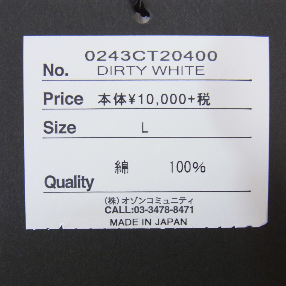 HYSTERIC GLAMOUR ヒステリックグラマー 0243CT20 30周年 ANY WOMAN TEE プリント 半袖 Tシャツ トートバッグ付き ホワイト系 L【新古品】【未使用】【中古】