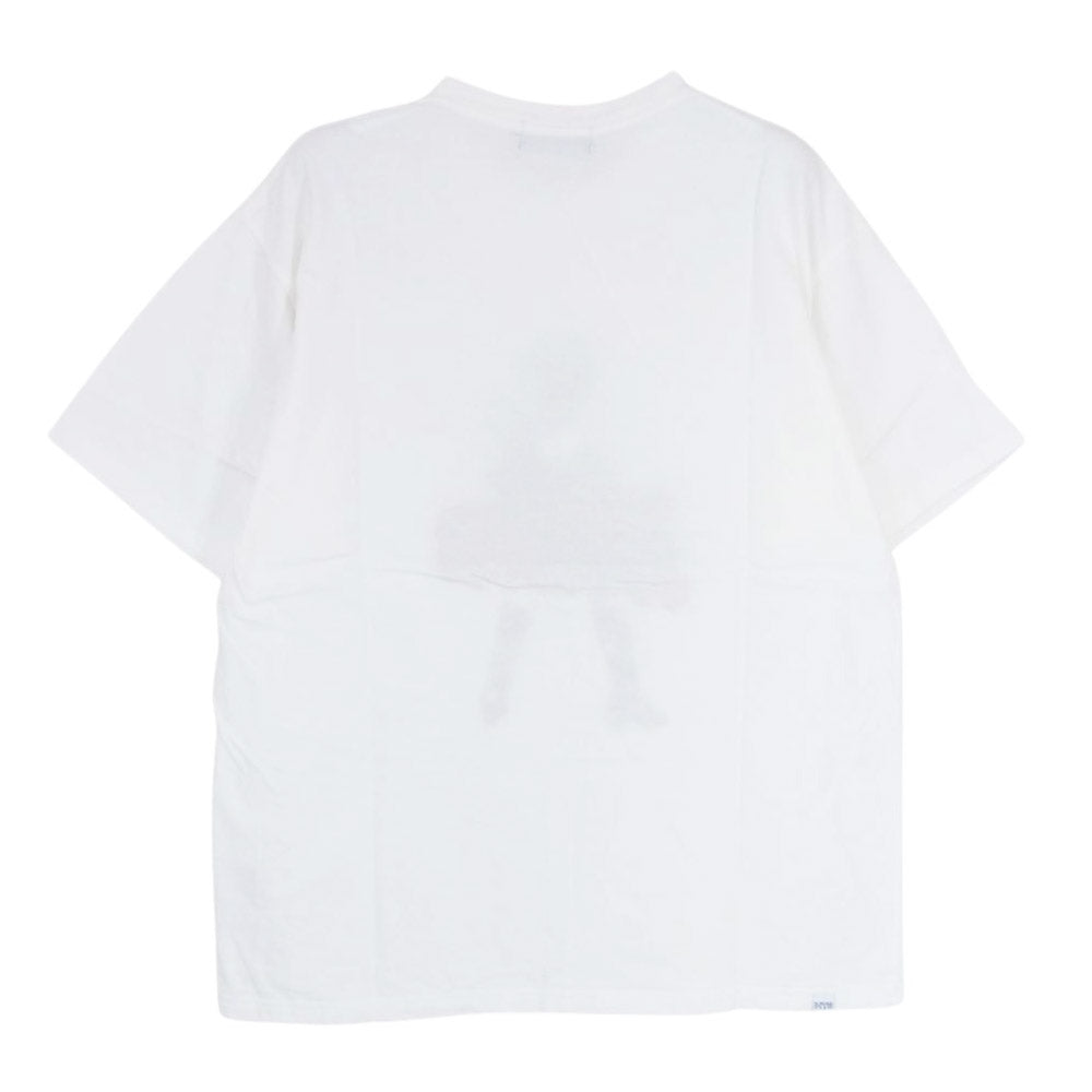 HYSTERIC GLAMOUR ヒステリックグラマー 22SS 02221CT05 VIXEN GIRL ガール刺繍 半袖 Tシャツ ホワイト系 L【新古品】【未使用】【中古】