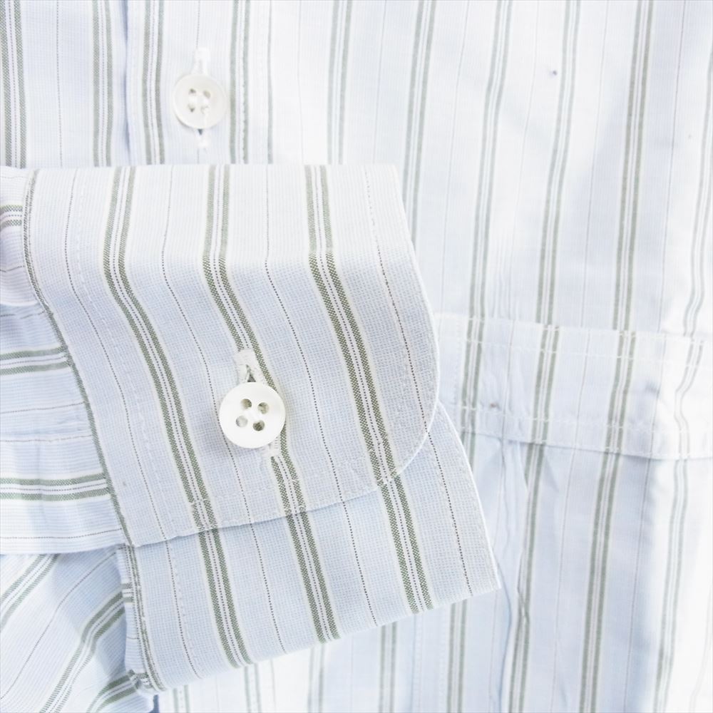 GIORGIO ARMANI ジョルジオアルマーニ 長袖 ストライプ シャツ ライトブルー系 15/38【中古】