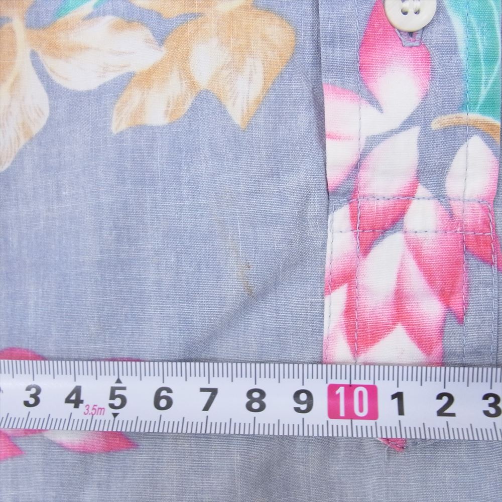 レインスプーナー Vintage ヴィンテージ ヌードタグ 総柄 半袖 シャツ ブルー系 サイズ表記無【中古】