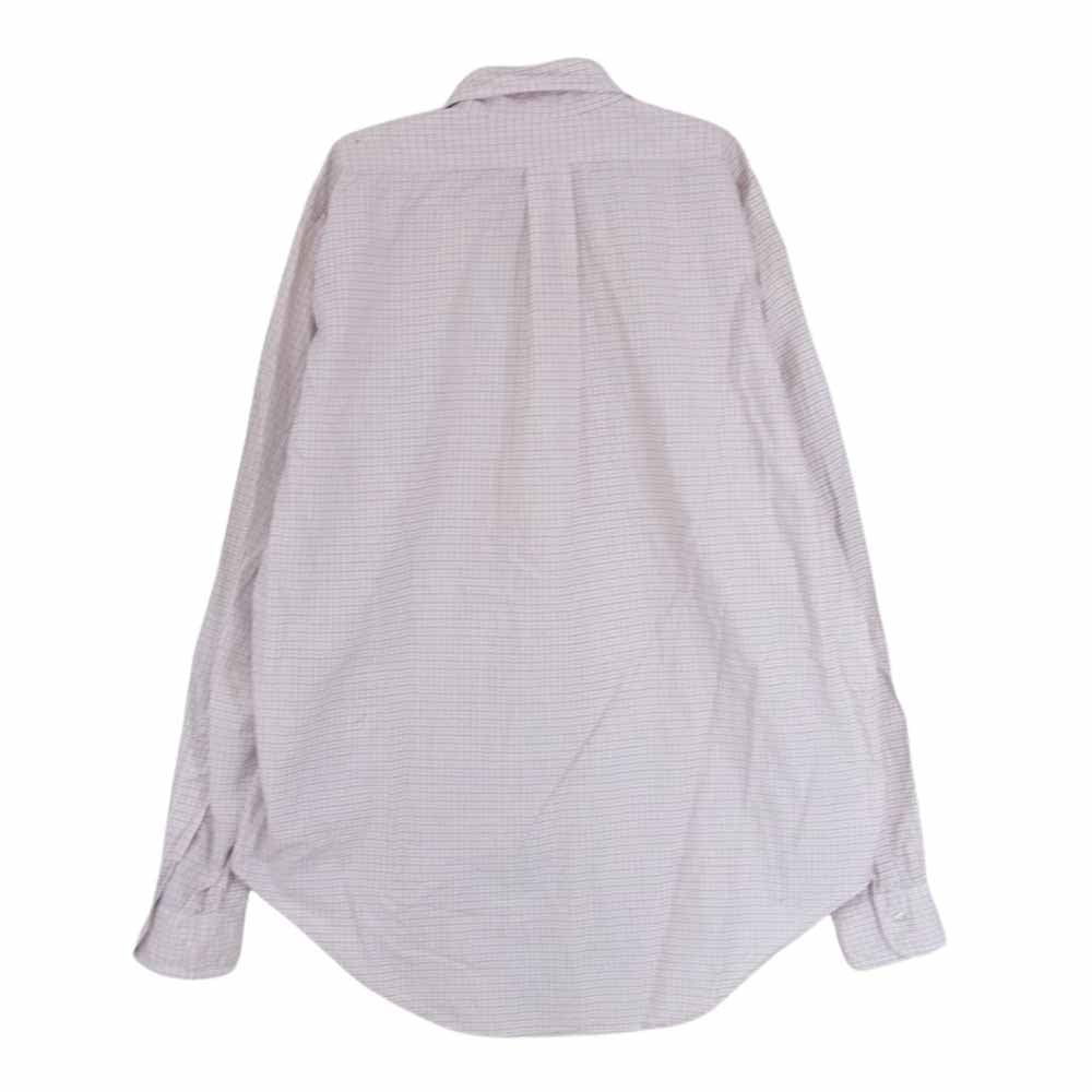Brooks Brothers ブルックスブラザーズ Vintage ヴィンテージ 90’s 長袖 ボタンダウン 長袖 チェック シャツ ホワイト系 15 1/2 4【中古】