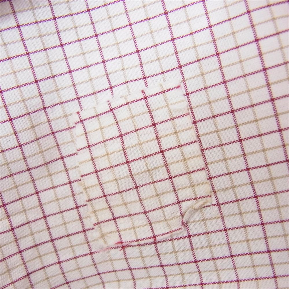 Brooks Brothers ブルックスブラザーズ Vintage ヴィンテージ 90’s 長袖 ボタンダウン 長袖 チェック シャツ ホワイト系 15 1/2 4【中古】