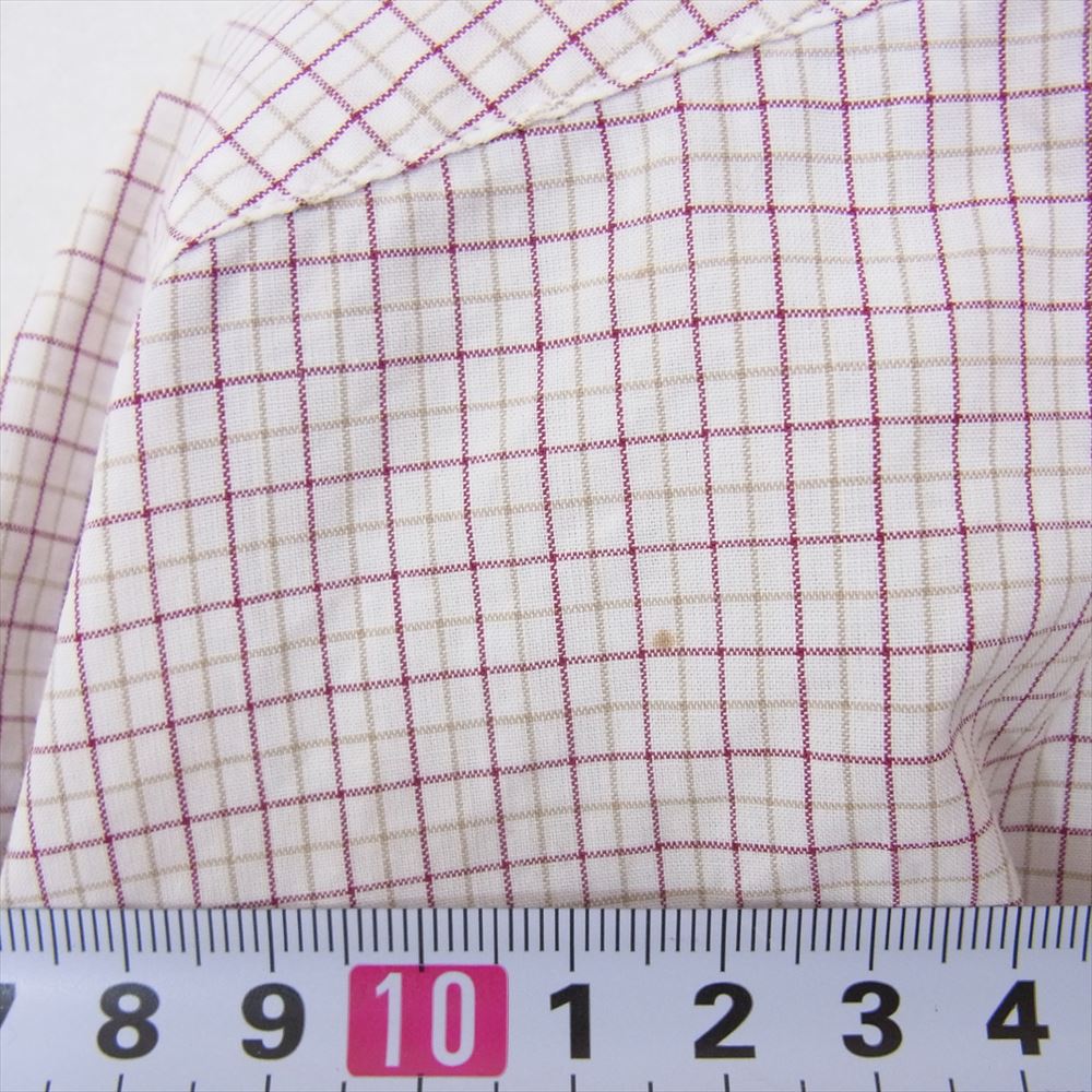 Brooks Brothers ブルックスブラザーズ Vintage ヴィンテージ 90’s 長袖 ボタンダウン 長袖 チェック シャツ ホワイト系 15 1/2 4【中古】